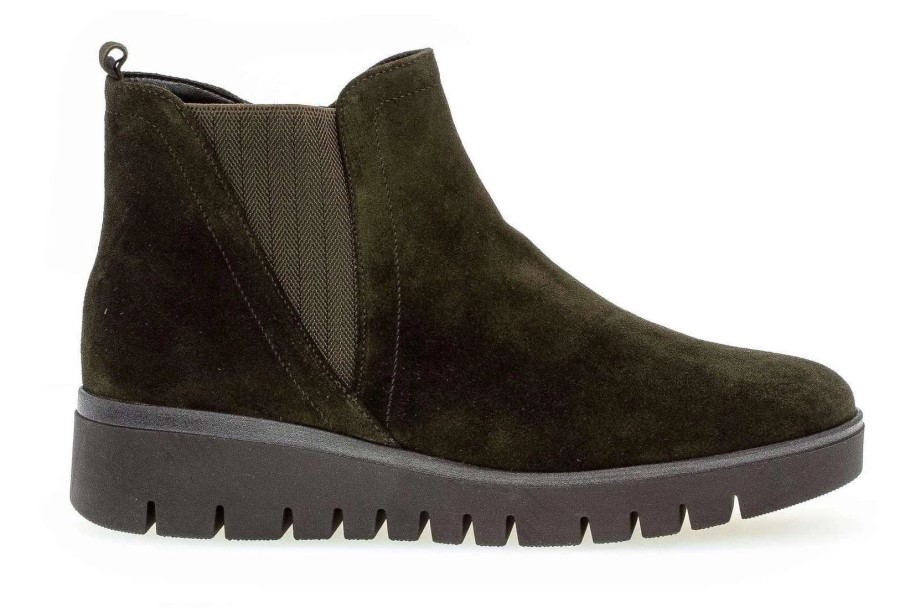 Gabor 32.851-34 - Chelsea Boots Mocka Grön