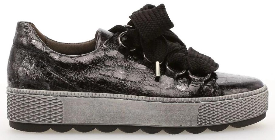 Gabor 36.536-67 - Sneaker Låg Läder Svart