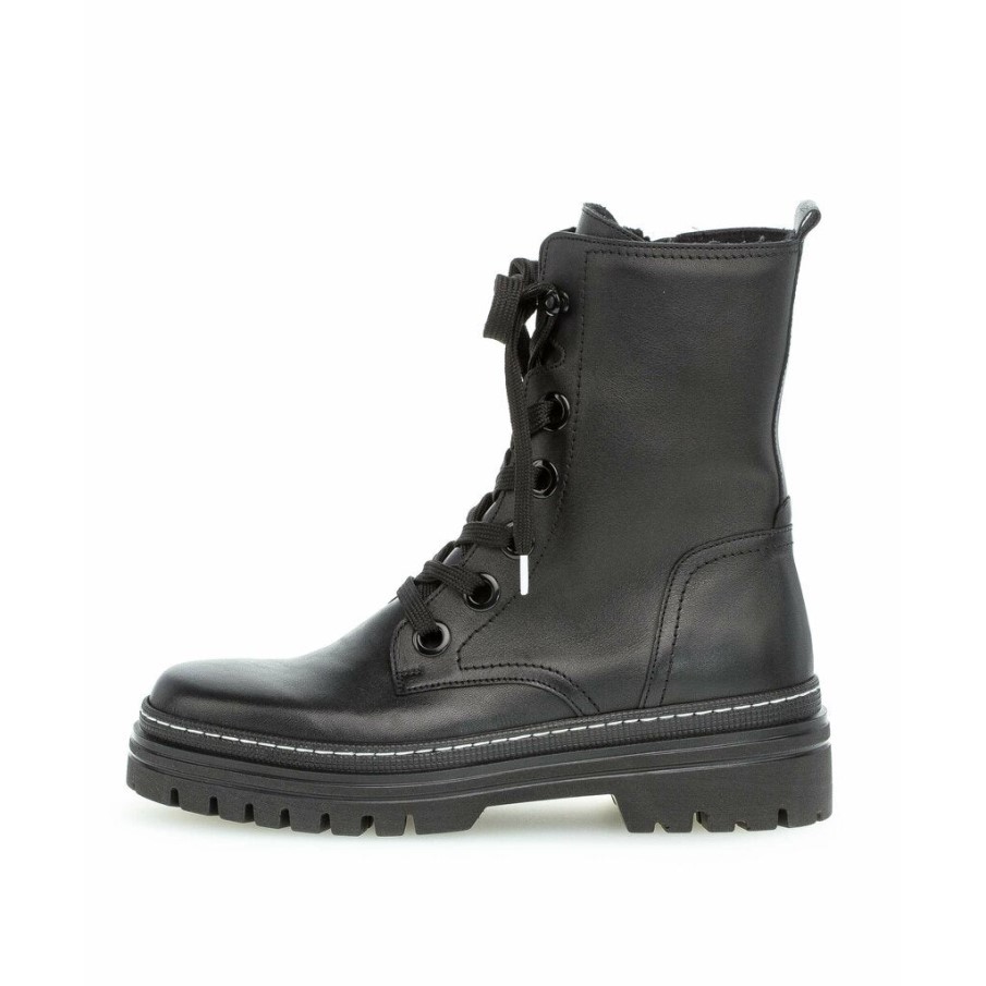 Gabor 91721-27 - Svart Slätt Läder