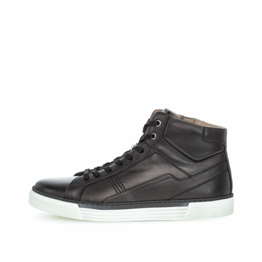 Svarta Gabor Män High Top Sneaker