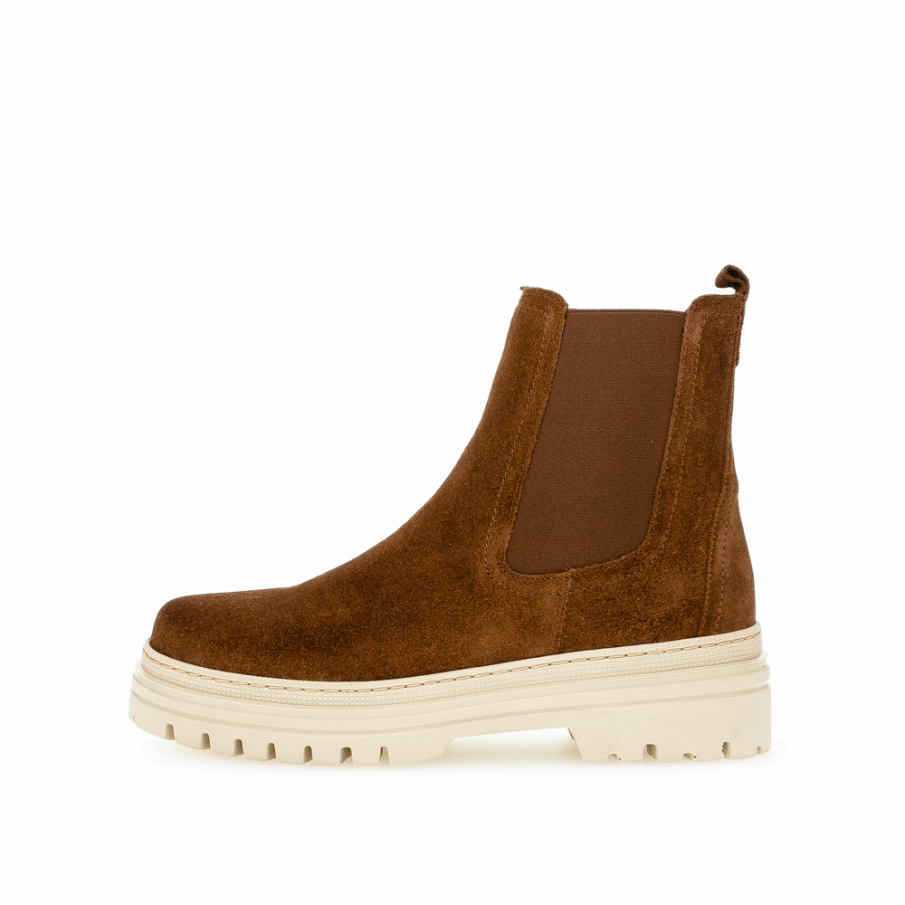 Chelsea Lug Ankel Boot Whisky Gabor