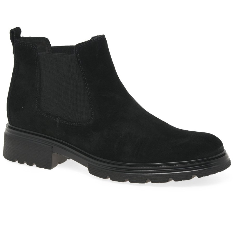 Babel Dam Chelsea Boots Svart Mocka Gabor