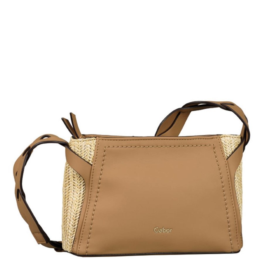 Beige Tan Carlotta Dam Messenger Handväska Gabor