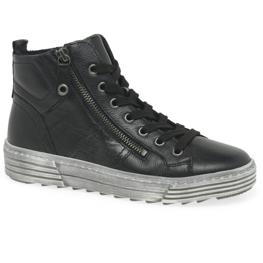 Svart/antracit Biss Dam Ankelboots Gabor