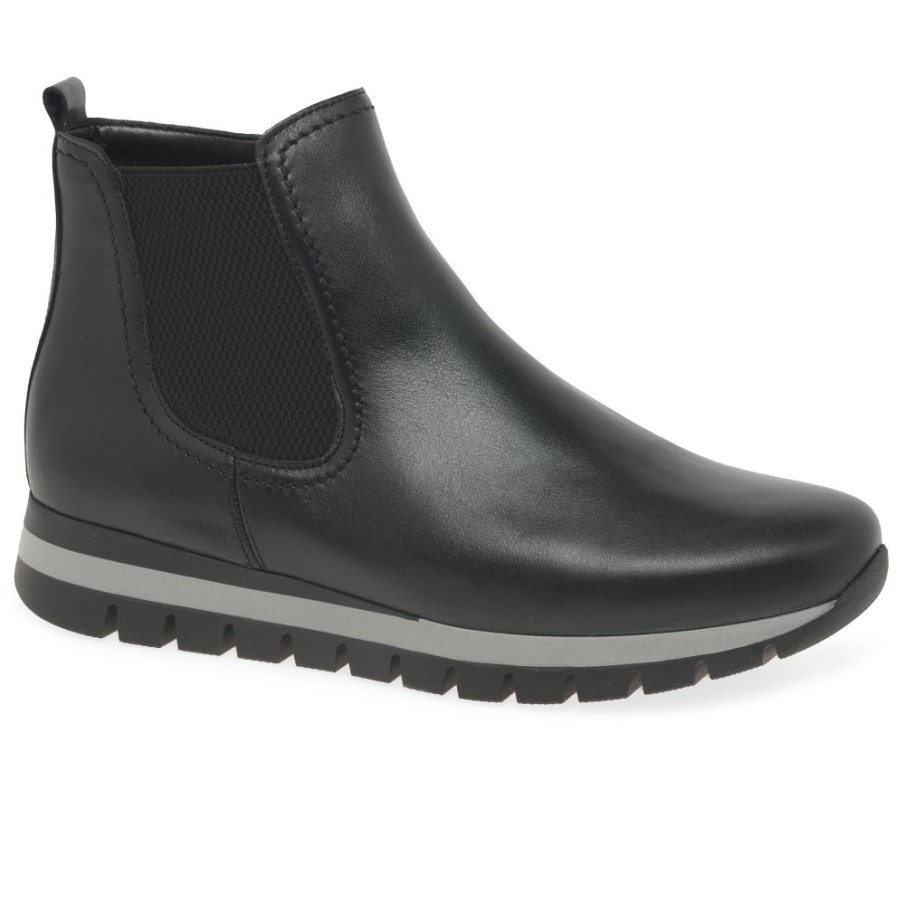 Svarta Gabor Teller Stövlar För Kvinnor