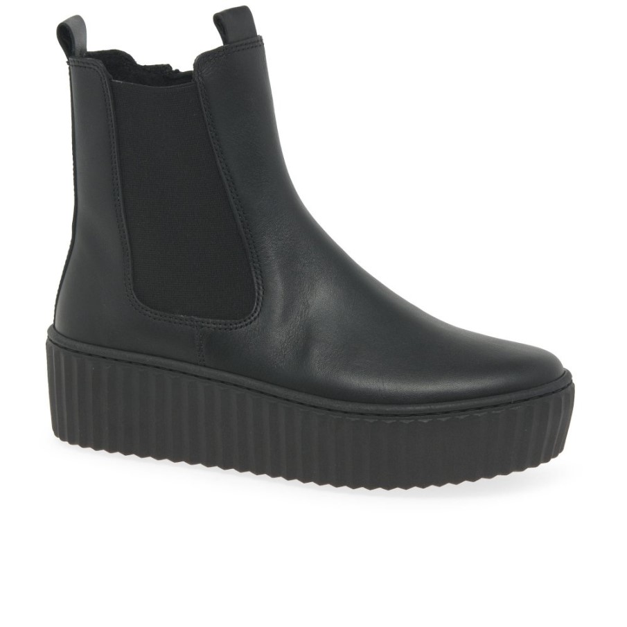 December Dam Chelsea Boots Gabor Svart