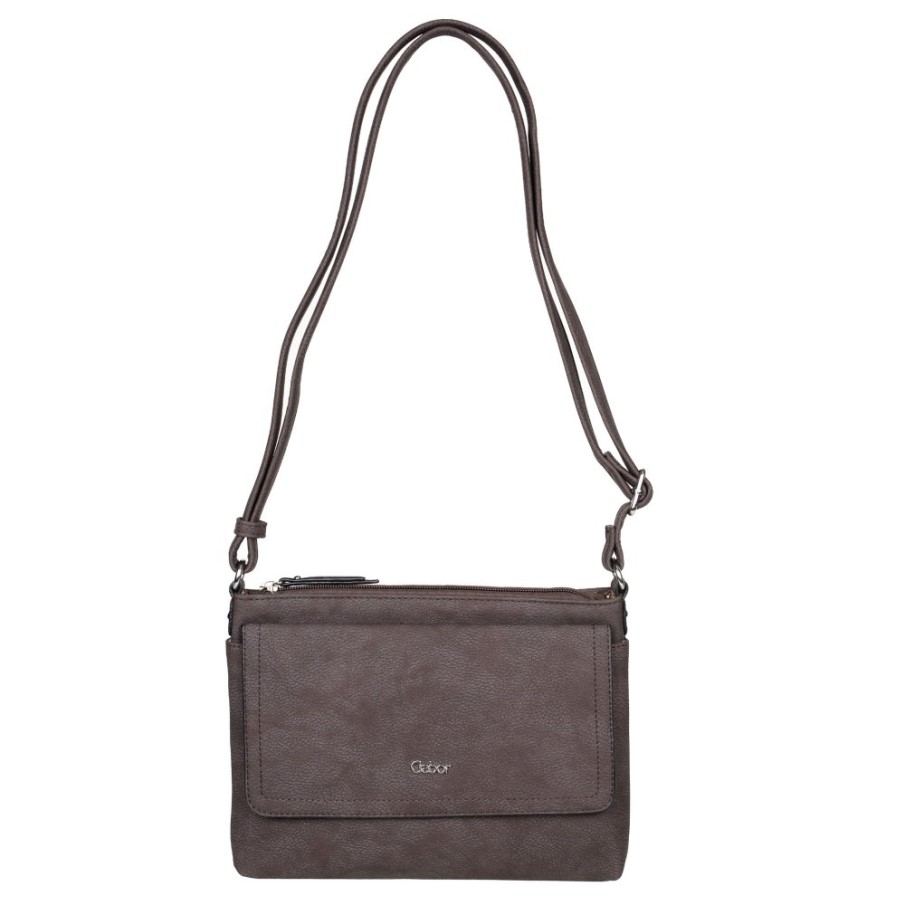 Dina Messenger Handväska För Kvinnor Gabor Mörkbrun