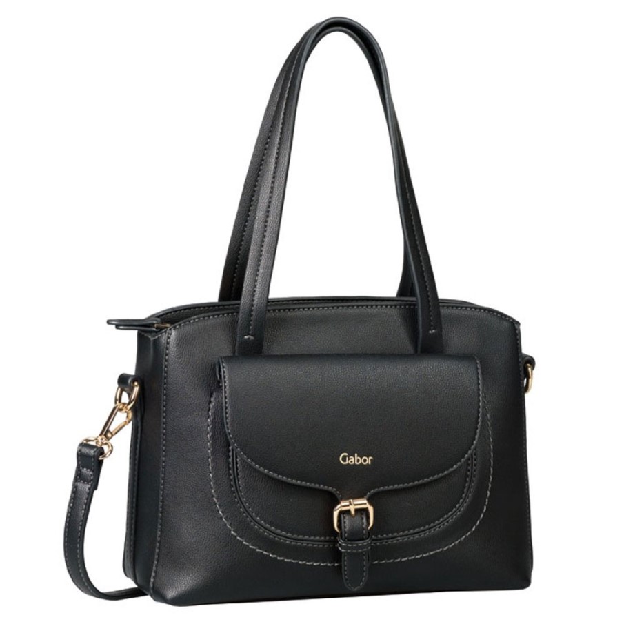 Gabor Svart Tryck Maria Dam Axelväska