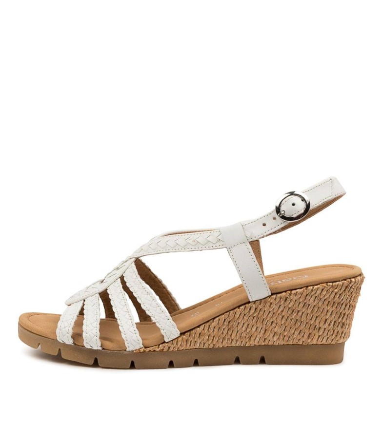 Gabor Farrow Weiss Läder