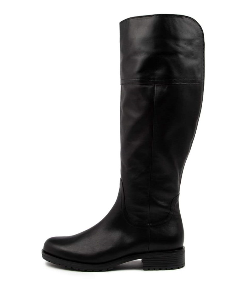 Gabor Inky Schwarz Läder