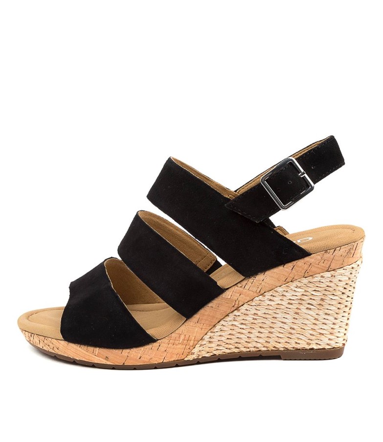 Gabor Vallmo Svart Mocka