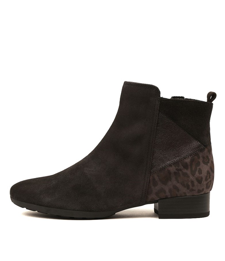 Gabor Reggae Mörkgrå Läder Multi