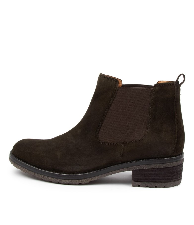 Matilda Grön Mocka Gabor