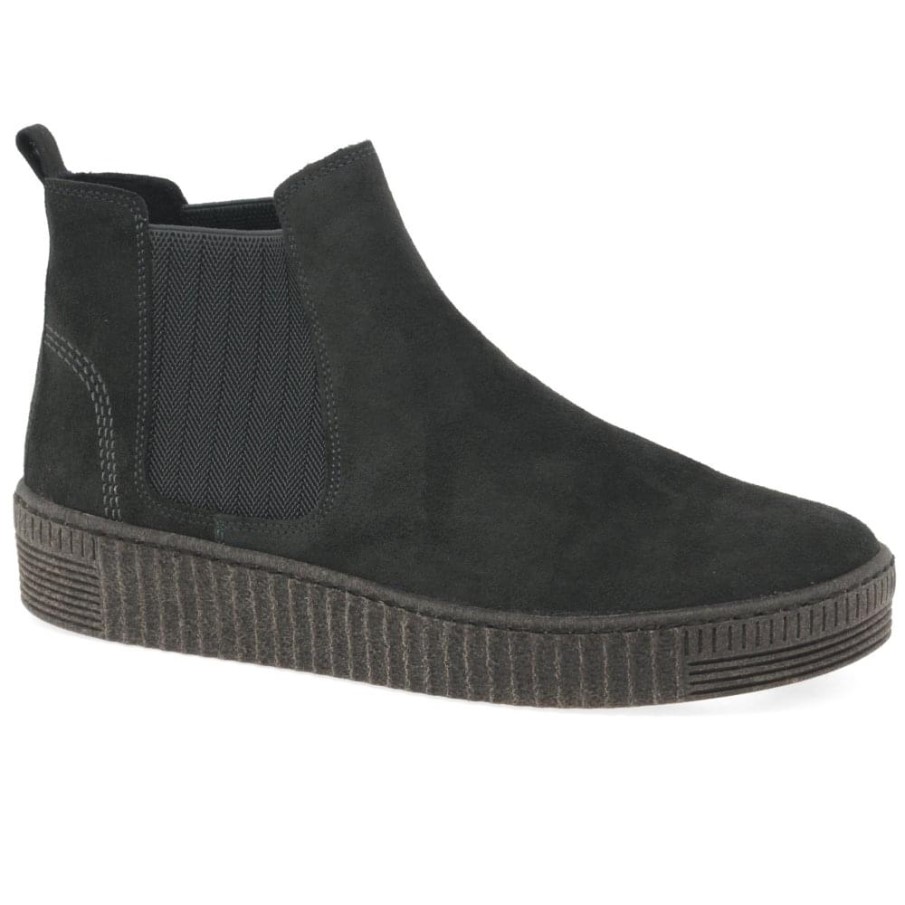 Peppar Mocka Gabor Lourdes Chelsea Stövlar För Kvinnor