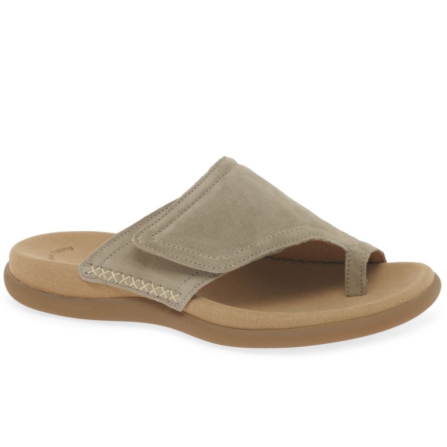 Silke Mocka Gabor Njutning Dam Tå Loop Sandaler